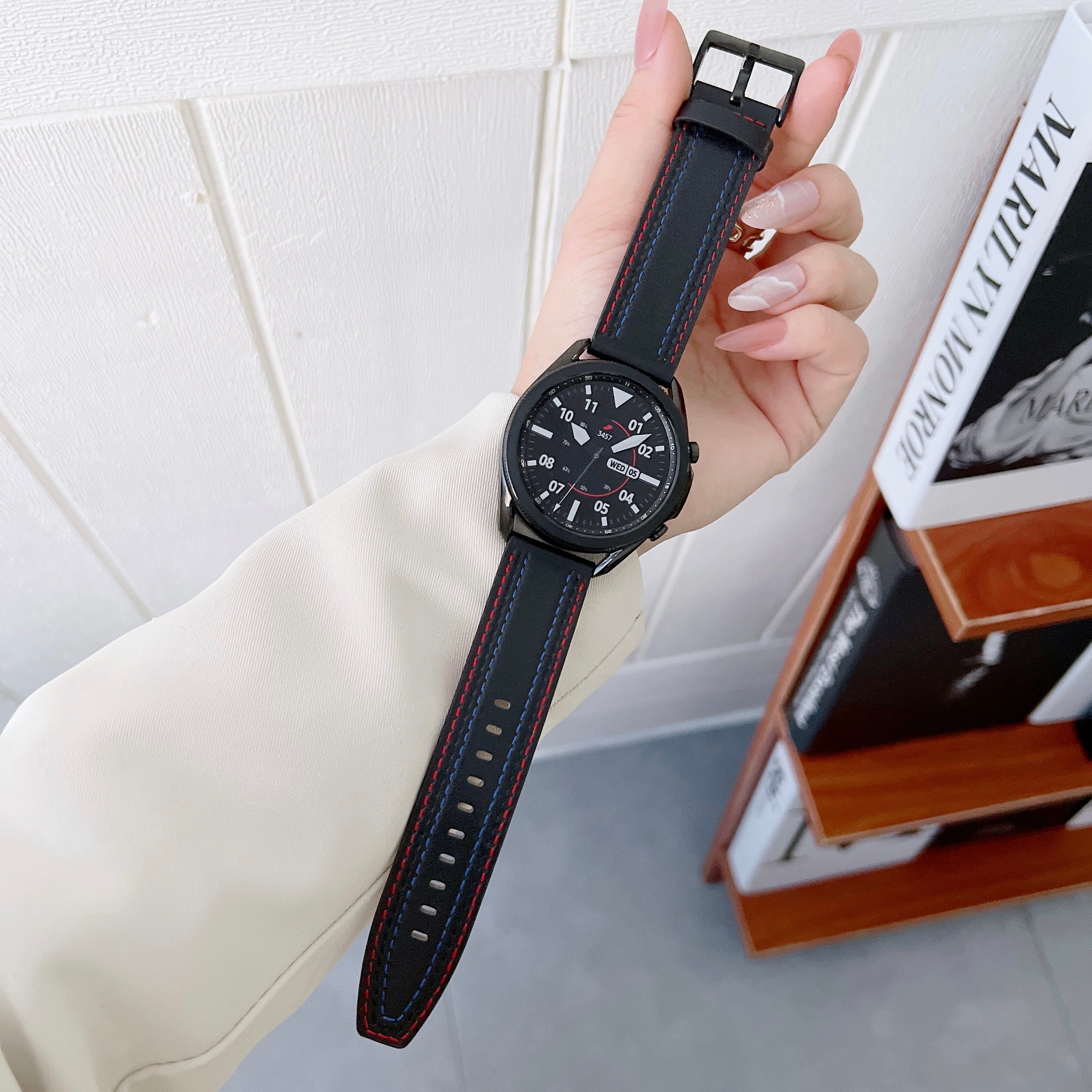 20mm Genuine Leather Smart Watch Replacement Strap for Samsung Galaxy Watch 4 4 Classic Amazfit GTS 3 20mm Genuine Leather Smart Watch Replacement Strap for Samsung Galaxy Watch 4 4 Classic Amazfit GTS 3